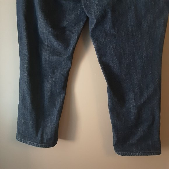 🌞 Coldwater Creek Cropped Jeans with Polka-dot Cuff Size 10 - Picture 9 of 16